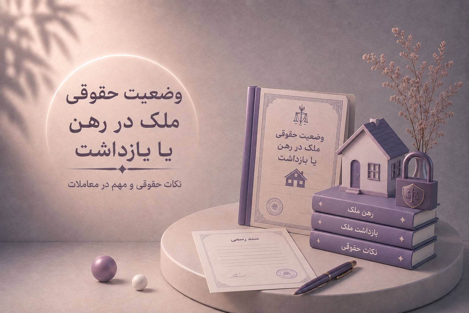 وضعیت حقوقی ملک در رهن یا بازداشت